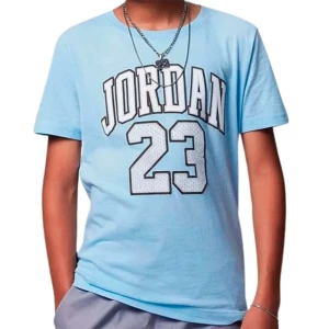 Jordan T-shirt à Manches Courtes Practice Flight Light Blue 10 Années Garçon,Fille