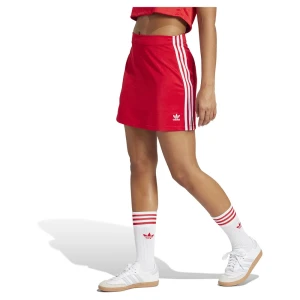 Adidas Originals Jupe Adicolor 3 Stripes Mini Better Scarlet / White 2XS Femme