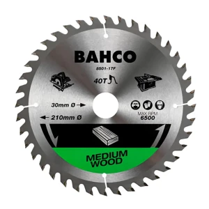 Bahco Lame De Scie Circulaire à Pointe En Carbure Cimenté Avec 30 Dents Et Denture Fine Pour Matériaux En Bois 160 Mm Multicolor One Size