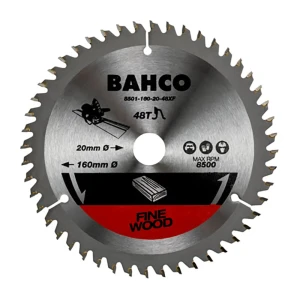 Bahco Lame De Scie Circulaire Avec 48 Dents Pour Scies Plongeantes Dans Le Bois 165 Mmx20 Mm Multicolor One Size