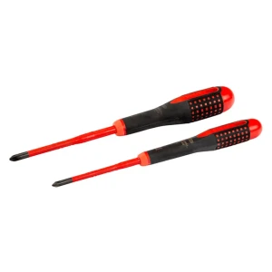Bahco Jeu De Tournevis Insulated Ergoâ„¢ Thin Phillips With Tri-component Handle 2 Pack Multicolor One Size