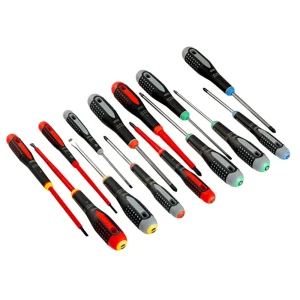Bahco Juego De 15 Destornilladores Phillips Pozidriv Y TorxÂ® Ergoâ„¢ Con Mango De Goma Multicolor One Size