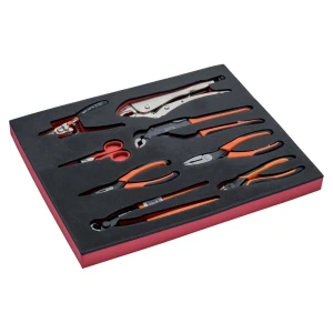 Bahco Juego De Alicates Y Tijeras En Bandeja De Espuma 2-3 Fit&go 8 Unidades Multicolor One Size