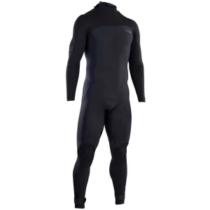 Ion Combinaison Néoprène à Manches Longues Avec Fermeture éclair Dans Le Dos Seek Amp 4/3 Mm Black S Homme