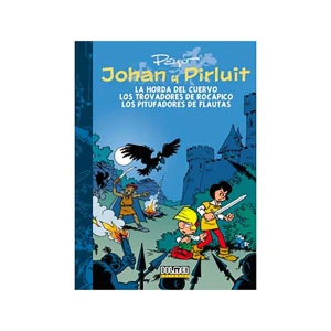 Tebeos Dolmen Editorial Bande Dessinée Johan Y Pirluit 06: La Horda Del Cuervo. Los Trovadores De Rocapico Y Los Pitufadores De F Spanish Multicolor