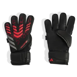 Adidas Gants De Gardien De But Predator Match Fingersave Black / Black / Lucid Red 8.5 unisex