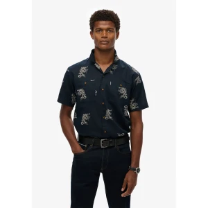 Superdry Chemise à Manches Courtes Beach Draconic Navy 2XL Homme
