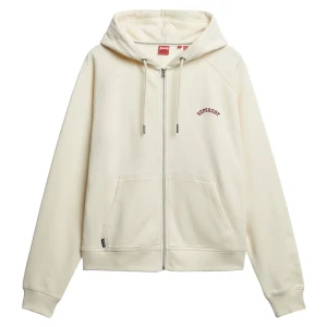 Superdry Sweat-shirt Essential Logo Osz Raglan Desert Bone Off White S Femme