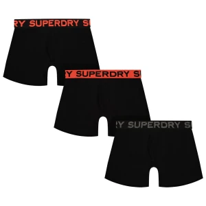 Superdry Boxers M3110452c 3 Unités Black/Orange M Homme