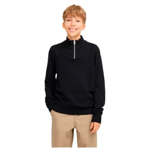 Jack & Jones Pull à Demi-zip Emil Black 16 Années Garçon