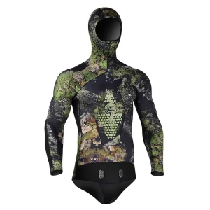 H.dessault By C4 Chaqueta De Pesca Submarina Merou 7 Mm Camo Green 2XL