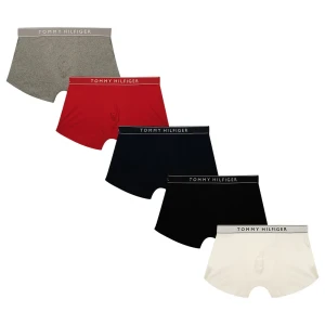 Tommy Hilfiger Boxers Um0um03679 Trunk 5 Unités White / Mid Red / Desert Sky / Black S Homme