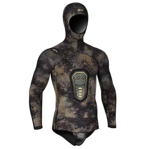 C4 Chaqueta De Pesca Submarina Camoskin 7 Mm Camo L