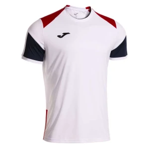 Joma T-shirt à Manches Courtes Danubio White / Red 4-5 Années Garçon