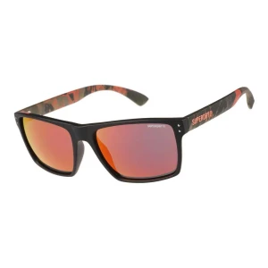 Superdry Lunettes De Soleil Sds-kobe-193 Matte Black / Volcanic Mountain Orange Red mirror/CAT3 unisex