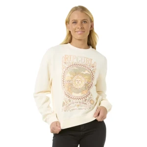 Rip Curl Sweat-shirt Luna Relaxed Bone L Femme