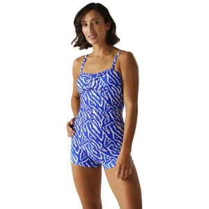Regatta Top De Tankini Aceana Bright Blue Abstract Print 34