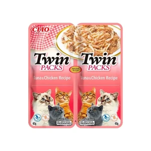 Ciao Pack De Deux Aliments Humides Pour Chat Thon 12x80g Pink One Size