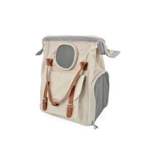 Nayeco Sac à Dos Pour Animaux De Compagnie Copenhagen Beige / Grey 33 x 40 x 24.5 cm