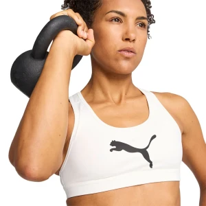 Soutien-gorge De Sport à Impact Moyen 4keeps Puma White / Big Black Cat XS
