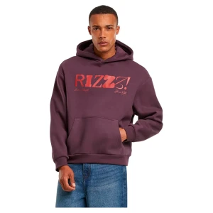 Mister Tee Sweat à Capuche Rizzz Fluffy Plum Purple S Homme