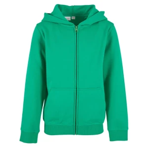 Build Your Brand Sweat-shirt à Zip Organic Basic Grass Green 122-128 cm Garçon,Fille