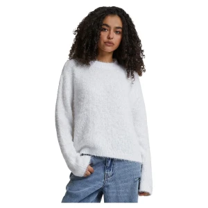 Urban Classics Pull Feather Mock Neck White M Femme