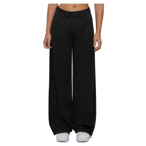 Urban Classics Pantalon Organic Pleated Black 31 Femme