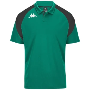 Kappa Polo à Manches Courtes Leviolo Green / Black S Homme