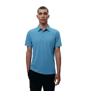 Born Living Yoga Polo à Manches Courtes Sidney Celadon Blue M