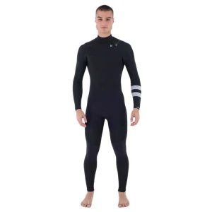 Hurley Combinaison En Néoprène à Manches Longues Et Fermeture éclair Sur La Poitrine Pour Junior Advant 5/3 Mm Black 10-11 Années Garçon,Fille
