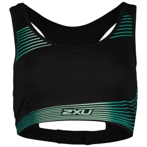 2xu Soutien-gorge De Sport Motion Racerback Crop Black / Botanical S