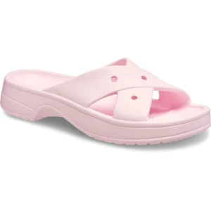Crocs Claquettes Cl Cross Strap Pink Milk EU 34-35 Femme