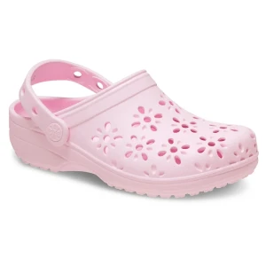 Crocs Sabots Classic Floral Cut Out T Pink Milk EU 23-24 Garçon,Fille