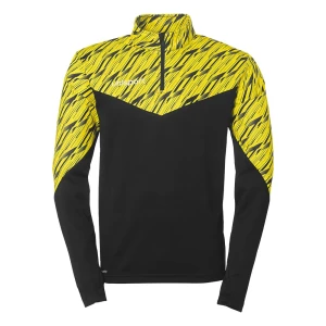 Uhlsport Sweat à Demi-zip Progressive 28 Black / Lime Yellow 3XL Homme