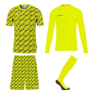Uhlsport Ensemble à Manches Longues Progressive Bundle Fluor Yellow / Black 2XL Homme