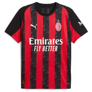 T-shirt à Manches Courtes Domicile Ac Milan Replica 25/26 For All Time Red / Puma Black 2XL Homme