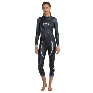 Tyr Traje De Neopreno De Manga Larga Para Mujer Hurricane Cat 5 Silver / Purple S