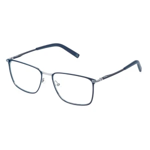 Fila Lunettes Vfi994 Square Shiny Palladium W / Matt Blue Parts 145/56 mm Homme