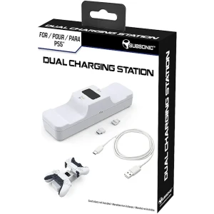 Subsonic Station De Charge Pour Manette Ps5 Dual Black / White One Size unisex