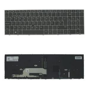 Generico Clavier De Remplacement Pour Ordinateur Portable Spanish Hp Zbook 15/17 G5 G6 Backlight Black One Size unisex