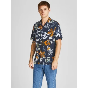 Jack & Jones Chemise à Manches Courtes Flowerpower Resort Navy Blazer XL Homme