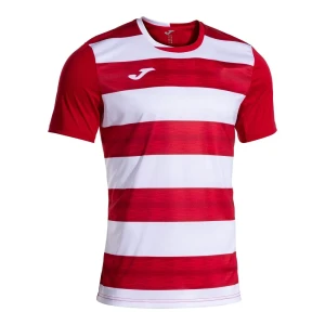 Joma T-shirt à Manches Courtes Europa Vi Red / White 11-12 Années Garçon
