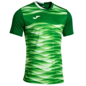Joma T-shirt à Manches Courtes Tiger Vii Green / White 5-6 Années Garçon