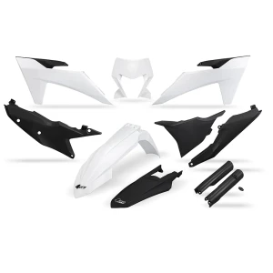Ufo Kit De Plásticos Ktm Exc-excf 24-25 White / Black One Size