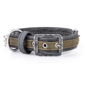 Myfamily Collier De Chien London Green 37-45 x 2.8 cm