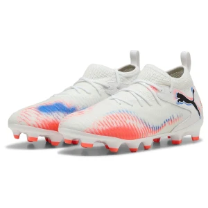 Chaussures De Football Junior Future 8 Match Fg/ag PUMA White / PUMA Black / Glowing Red EU 38 Garçon,Fille