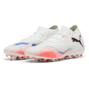 Chaussures De Football Future 8 Match Mg PUMA White / PUMA Black / Glowing Red EU 46 1/2 Homme