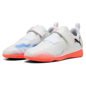 Chaussures De Futsal Future 8 Play V PUMA White / PUMA Black / Glowing Red EU 36 Garçon,Fille