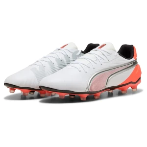 Chaussures De Football King Match Fg/ag PUMA White / PUMA Silver / Glowing Red EU 41 Homme